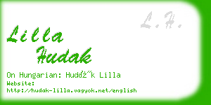 lilla hudak business card